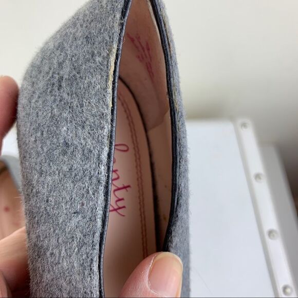 Anthropologie Plenty by Tracy Reese‎ Gray Flannel Heels Sz 6 Stiletto Heel - Picture 10 of 15